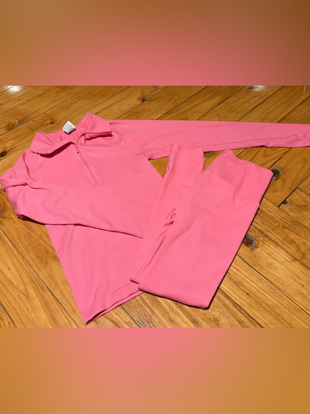 All in Motion Ribbed Pink Athletic Set Women’s